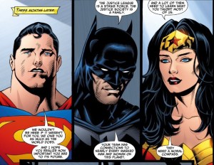 The Big Three on the Justice Society