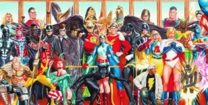 The Justice Society of America lineup circa 2005: Another Alex Ross masterpiece.