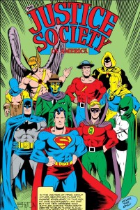 Together for the first time: The Justice Society of America.