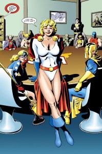 Exit: Black Canary. Enter: Power Girl. 