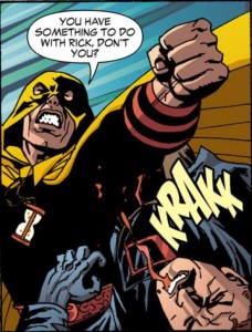 Hourman has no time for Degaton. 