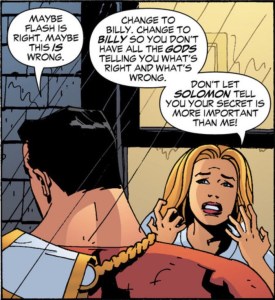 Captain Marvel uses the old line 'It's not you, it's the gods" when dumping Stargirl. We've all been there. 