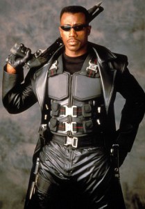 Perfect casting: Wesley Snipes as Blade.