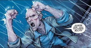 Angry man shakes fists at the sky: Johnny misses the JSA too.