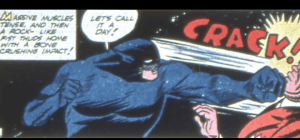 Wildcat punches the lights out of crime in 'Sensation Comics.'