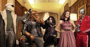 The gang's all here: Negative Man, Robotman, Crazy Jane, Elasti-Woman ...and Cyborg? (Photo: DC Universe)