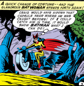 Batwoman races into action. 