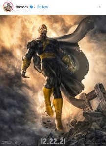 Promotional poster for "Black Adam"