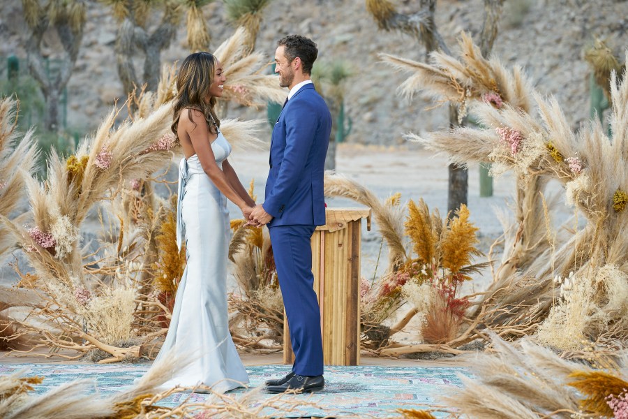 Tayshia and Zac. (Photo: ABC).
