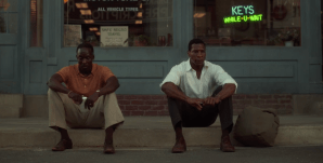 Montrose (Michael Kenneth Williams) and Atticus (Jonathan Majors) compare notes in "Lovecraft Country" (Photo: HBO)