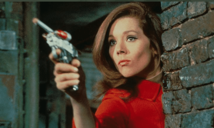 Diana Rigg in "The Avengers."