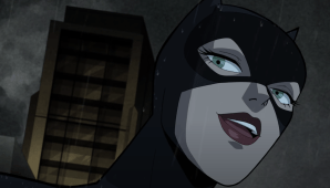 Naya Rivera co-stars as Catwoman in "Batman: The Long Halloween - Part One." 