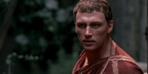 Vorenus (Kevin McKidd) seems impressed. (Photo: HBO)