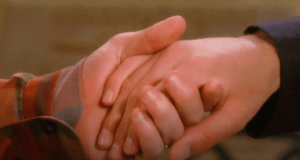 Chandler Massey and Freddie Smith left "Days" hand in hand last week. (Photo: NBC)